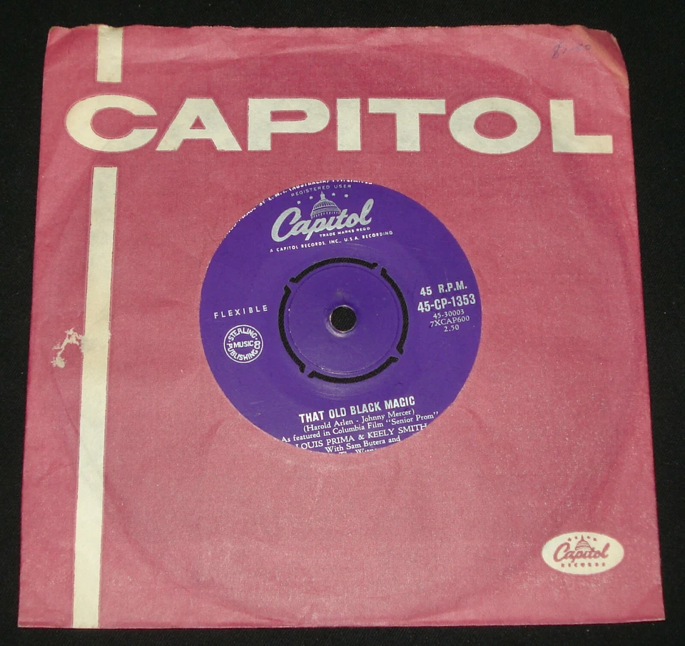 LOUIS PRIMA & KEELY SMITH 45 - THAT OLD BLACK MAGIC - CAPITOL 1950s LATIN POP - Image 1 of 1