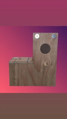 TONYS AVIARY Green Cheek Conure Nest Box 12x12x7 Breeders Nest 1/2 Wood Bird Nest (left side)