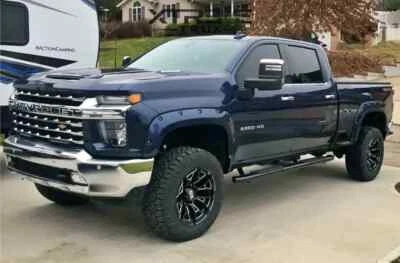 Набор раскрашиваемых гладких карманных заклепок расширителей крыльев 20–23 Chevy Silverado 2500 3500 - Изображение 1 из 4