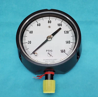 Ashcroft Duragauge 1279R Air Pressure Gauge 1/2" Npt 0-160psi MADE in USA 4 1/2" - Image 1 of 2