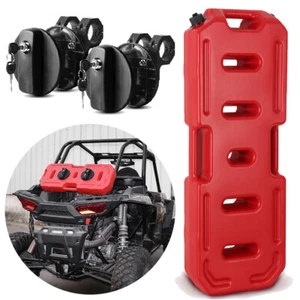 20L Fuel Tank Gas Oil Petrol Storage Can Container + Lock Mounts For ATV UTV RZR - Picture 1 of 15