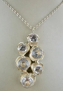 Anhänger 925/-Silber mit Kette Bergkristall Finnland Salovaara (Heimo,Kory Oy) - Bild 1 von 12