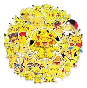 PIKACHU STICKERS (100pcs) Pokemon One-Hundred Various Cute Anime Decal (~2") - Picture 1 of 5