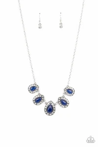 Collar Azul Paparazzi Eterno Encanto - Piedra Ojo de Gato - Imagen 1 de 3