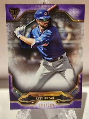 2020 Topps Triple Threads Amethyst #/299 Kris Bryant #18 Chicago Cubs MLB  - Image 1 of 2