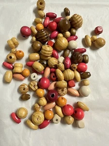 80 pcs Wood Beads for Jewelry Making - Picture 1 of 1