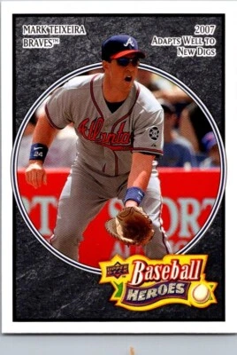 2008 Upper Deck Baseball Heroes - Mark Teixeira #9 - Image 1 of 2