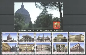 Baudenkmäler - Vatikan - 1080-1089 + Booklet ** MNH 1993 - Bild 1 von 1