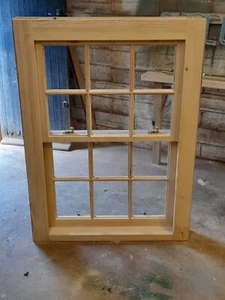 Wooden Timber Box Sash Window!! Weights and Pulleys!! Bespoke!! Made to Measure! - Picture 1 of 8