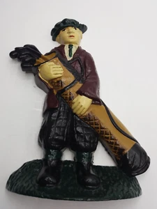 Vintage Cast Iron Golf Caddy Golfer Door Stopper Holder Hold Open - Picture 1 of 8