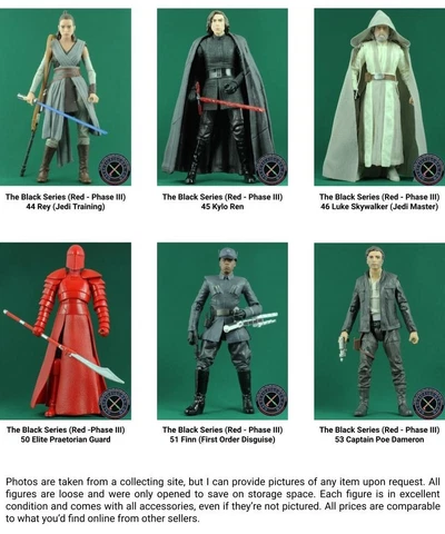 Star Wars Black Series Red Phase III 6 In Action Figures The Last Jedi (LOOSE) Cover