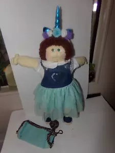 xavier roberts SOFT SCULPTURED CABBAGE PATCH KID GIRL 84 red BROWN HAIR - Picture 1 of 6