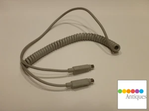 Apple Genuine ADB Keyboard Beige 3’ Coiled Cable 590-0616-A RARE Macintosh Mac - Picture 1 of 4