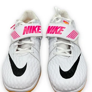 NikeZoom High Jump EliteTrack/Field 806561-102 White Orange Size 10 NO SPIKES - Picture 1 of 9