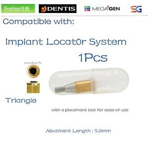 Localizador dental sobredentadura pilar, AH = 5 mm, ajuste AS405, dentis, SG, megagen - Imagen 1 de 6