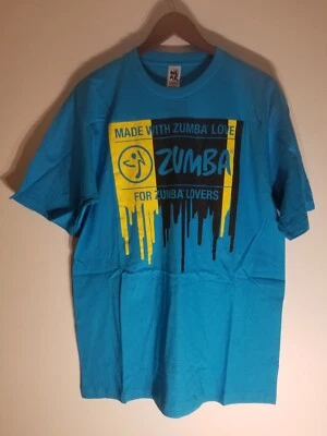 Camiseta manga corta Zumba Wear "Hecha con Zumba Love" talla única grande nueva en bolsa Foto 1 de 4