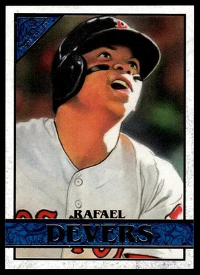 2020 Topps Gallery Rafael Devers #55 Blue Parallel #'d /50 Boston Red Sox - Image 1 of 2