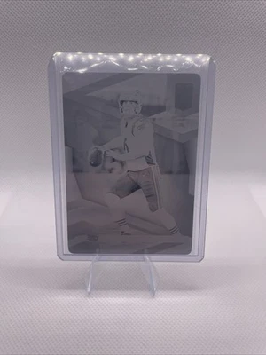 2021 Panini Donruss Elite Football Jarrett Stidham 1/1 Base Black Plate 1 of 1 - Image 1 of 2