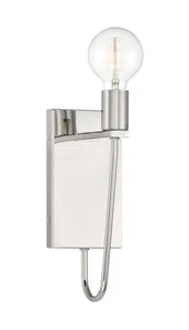 Designers Fountain 94201 Ravella 12" Tall Bathroom Sconce - Nickel - Picture 1 of 7