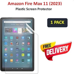 SILCOSTAR Plastic Ultra Clear Screen Protector Guard Cover 4 Amazon Fire Max 11 - Photo 1/4