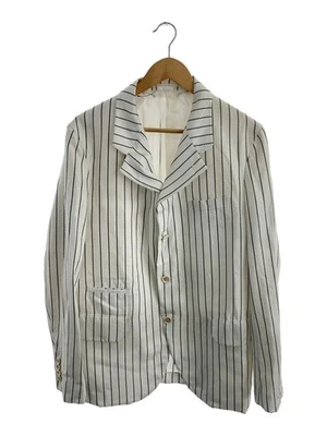 Chaqueta a medida COMME des GARCONS HOMME DEUX AD2022 Lotton WH Stripe DK-J054 Foto 1 de 4