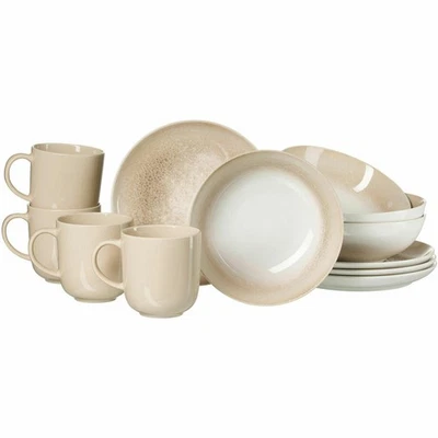Ritzenhoff & Breker Breakfast Set Savora 12 Piece, Dinnerware Set, Stoneware, Brown - Image 1 of 2