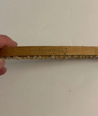 Vintage 6" DUCHESS Wood OVAL Embroidery Hoop Felt No Tension USA - Image 1 of 4