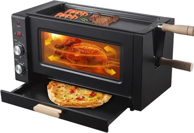 3000W Elektrischer Pizza- & Kebabofen | 25L Rotierender Grillbräter, Einstellbare Temperatur - Bild 1 von 4