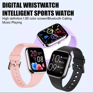 Smart Watch Nero Fitness Tracker Frequenza Cardiaca Uomo/Donna Sport iOS Android - Foto 1 di 11