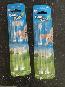 Brush-baby Babysonic Replacement Heads For Babysonic Electric Toothbrush 18-36 4 - Picture 1 of 1