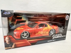 New Jada Fast & Furious MAZDA RX-7 (Orange Julius) Die Cast 1:24 - Picture 1 of 6