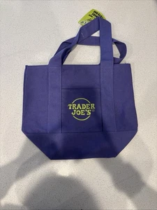NWT Trader Joes Halloween Purple mini tote - Picture 1 of 3