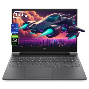 HP Victus 16 i7-14700HX, 64GB RAM, 4TB SSD, RTX 4060, FHD 144Hz, Win11, Silber - Afbeelding 1 van 9