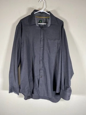 Camisa Top Robert Talbott Abotonada Para Hombre XL Gris Bolsillos Informal Foto 1 de 4