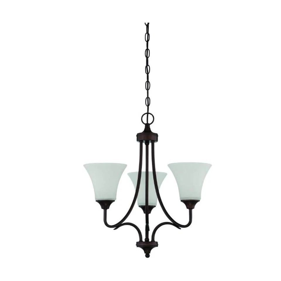 Sunset Lighting  Darby 3-Light 100W Chandelier Provincial Bronze Finish F18053-6 - Image 1 of 1
