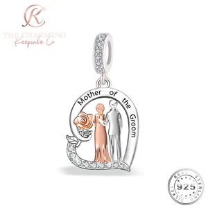 Dije Madre del Novio Genuino Plata de Ley 925 - Regalo de Boda - Imagen 1 de 4