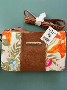 NEW Stone Mountain Purse Floral Crossbody Shoulder or Wristlet Bag NWT - Picture 1 of 8