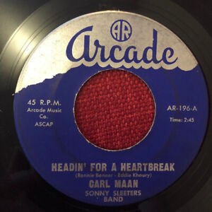 7", Single Carl Maan, Sonny Sleeter's Orchestra - Headin' For A Heartbreak / ...