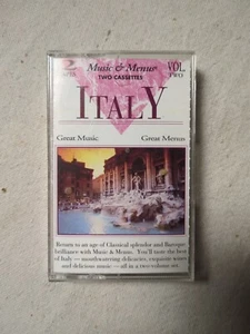 Music & Menus Vol. Two Italy Cassette. ( Only One Tape). - Picture 1 of 7
