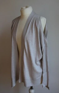 All Saints Cardigan Strickjacke Jacke beige hellgrau cutout Schulterfrei M 38 - Bild 1 von 4