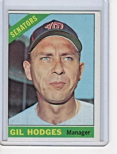 Gil Hodges 1966 Topps Baseball halbhohe Karte #386 - Washington Senators - Bild 1 von 2