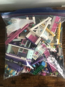 ~ 2 POUND OF LEGO FRIENDS PIECES BULK MIXED BRICKS LOT FRIEND GIRL MINIFIG - Picture 1 of 8