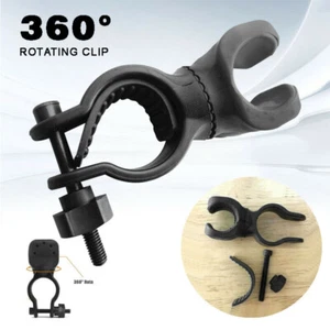 Metal Detector Detecting Pinpointer Flashlight Holder 'Mount Clip Clamp Bl HO - Picture 1 of 9