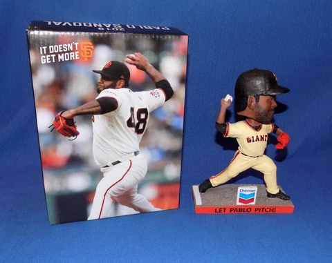 Pablo Sandoval Bobblehead 2019 San Francisco SF Giants Let Pablo Pitch! Cover