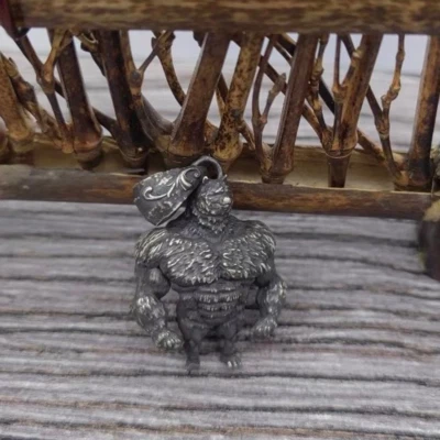 Collar Wolfman Joyería Acero Negro Sexy Wearwolf Dogman Colgante Foto 1 de 4