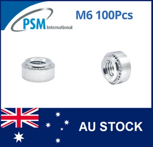 SELF CLINCHING NUT M6-1 STAINLESS STEEL ( 1.4+ ) PSM PCLSM61 X100 - Imagen 1 de 4