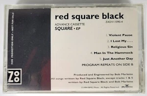 Red Square Black "Square" Mark Binder - Metal Cassette 1994 Zoo - EP Promo NEW - Picture 1 of 4