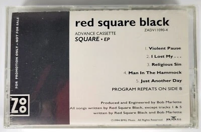 Red Square Black "Square" Mark Binder - Metal Cassette 1994 Zoo - EP Promo NEW - Image 1 of 4