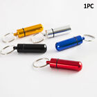 With Key Ring Practical Aluminum Alloy Medicine Bottle For Travel Pill Organizer