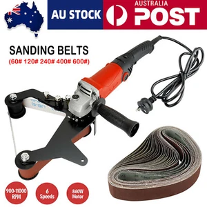 Pipe Tube Polisher Sander 860W 6 Variable Speeds Sanding Machine / Sanding Belts - Picture 1 of 20